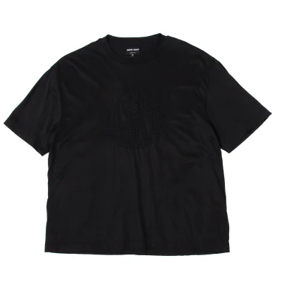GIORGIO ARMANI Embroidery Cupra Cotton T Shirt
