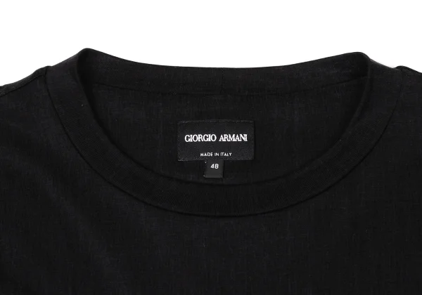 GIORGIO ARMANI Embroidery Cupra Cotton T Shirt K-170901_003