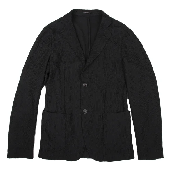 EMPORIO ARMANI Geometric Jacquard Summer Jacket Black 46 K-170903_001