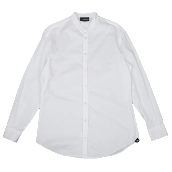 EMPORIO ARMANI Small Striped Band Collar Shirt White S K-170905_001