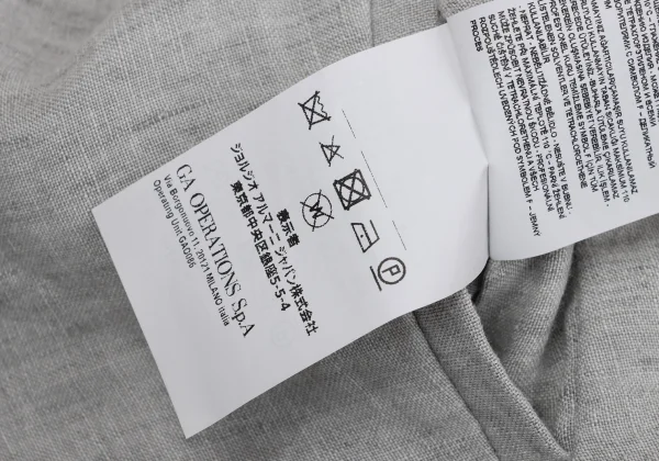 EMPORIO ARMANI Linen Tuck Easy Pants K-170906_012