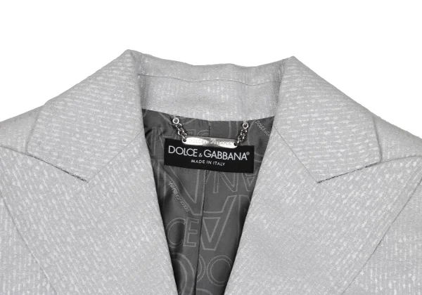 DOLCE&GABBANA Shiny Jacquard Metal Button Jacket K-170908_004