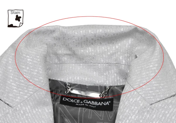 DOLCE&GABBANA Shiny Jacquard Metal Button Jacket K-170908_005