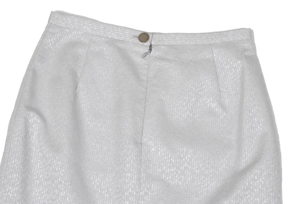 DOLCE&GABBANA Shiny Jacquard Back Slit Skirt K-170909_006