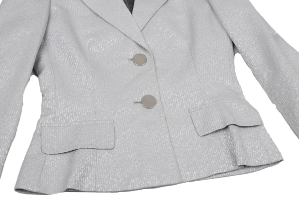 DOLCE&GABBANA Shiny Jacquard Metal Button Jacket & Skirt K-170910_006