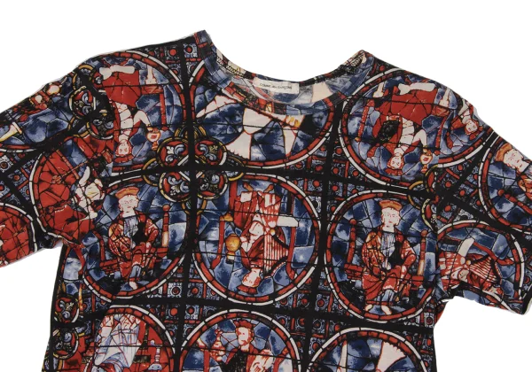 COMME des GARCONS Stained Glass Printed T Shirt K-170911_002