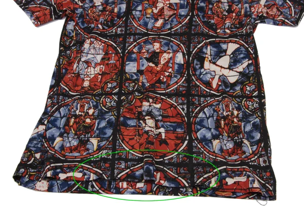 COMME des GARCONS Stained Glass Printed T Shirt K-170911_005