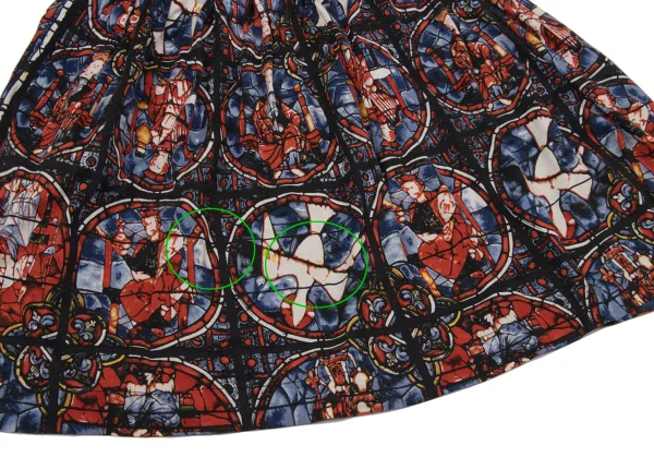 COMME des GARCONS Stained Glass Printed Skirt K-170912_005