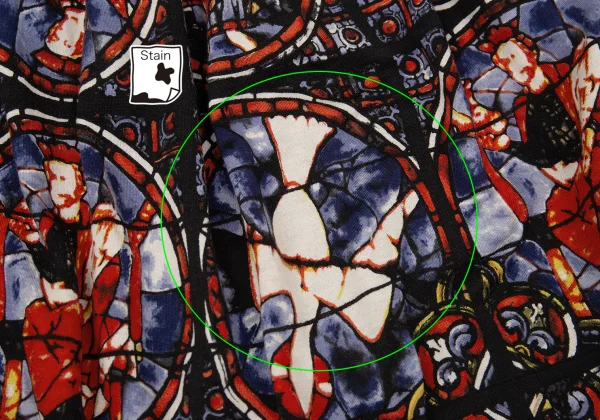 COMME des GARCONS Stained Glass Printed Skirt K-170912_010