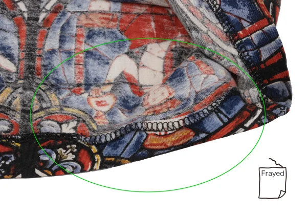 COMME des GARCONS Stained Glass Printed T Shirt & Skirt K-170913_007