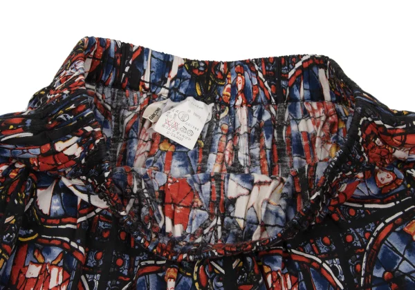 COMME des GARCONS Stained Glass Printed T Shirt & Skirt K-170913_012