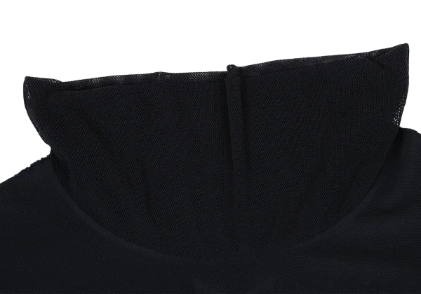 PLEATS PLEASE A-POC Cutting Mesh Drape Neck T Shirt K-170914_004