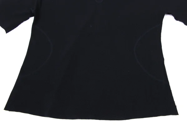 PLEATS PLEASE A-POC Cutting Mesh Drape Neck T Shirt K-170914_008