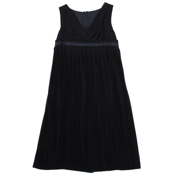 ISSEY MIYAKE 24 Pleated Switching Sleeveless Dress K-170918_002