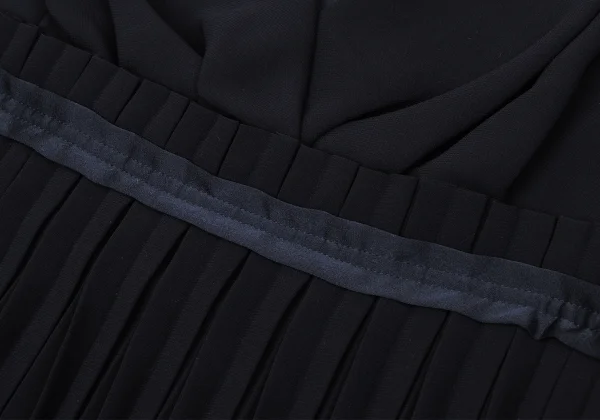 ISSEY MIYAKE 24 Pleated Switching Sleeveless Dress K-170918_006