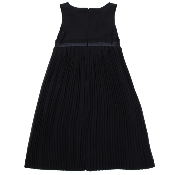 ISSEY MIYAKE 24 Pleated Switching Sleeveless Dress K-170918_011
