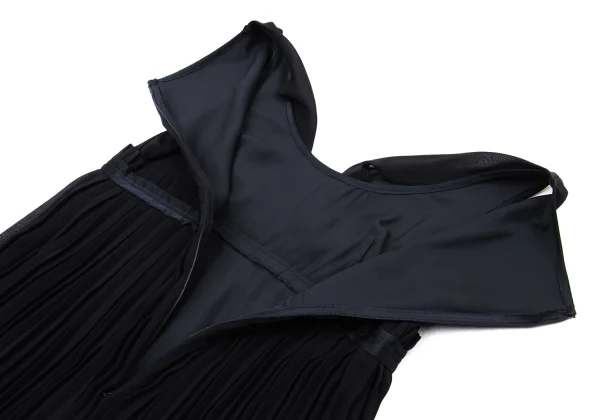 ISSEY MIYAKE 24 Pleated Switching Sleeveless Dress K-170918_012