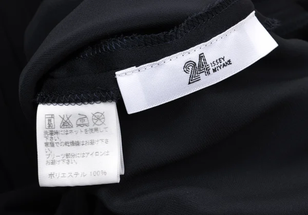 ISSEY MIYAKE 24 Pleated Switching Sleeveless Dress K-170918_015