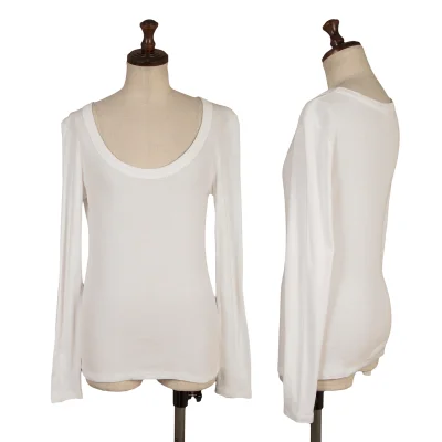 A.T ATSURO TAYAMA Rayon Cotton Rib T Shirt