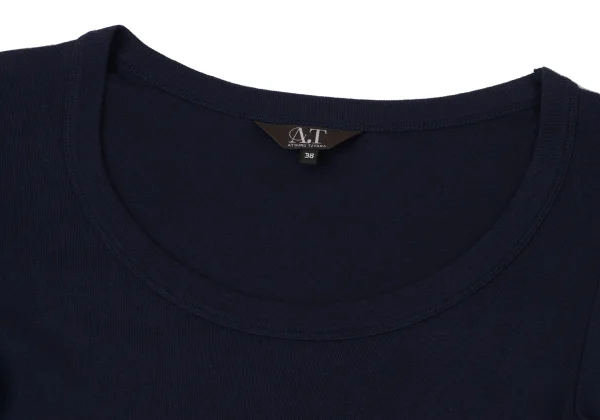 A.T ATSURO TAYAMA Rayon Cotton Rib T Shirt K-170921_003