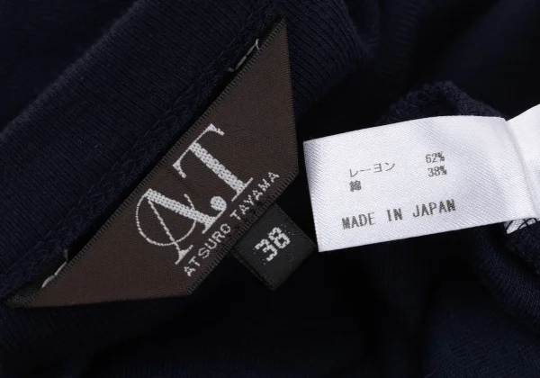 A.T ATSURO TAYAMA Rayon Cotton Rib T Shirt K-170921_011