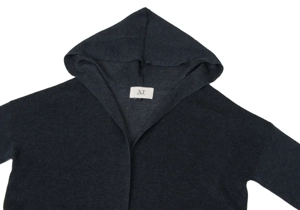 A.T ATSURO TAYAMA Rayon Poly Hooded Long Knit Cardigan K-170923_003