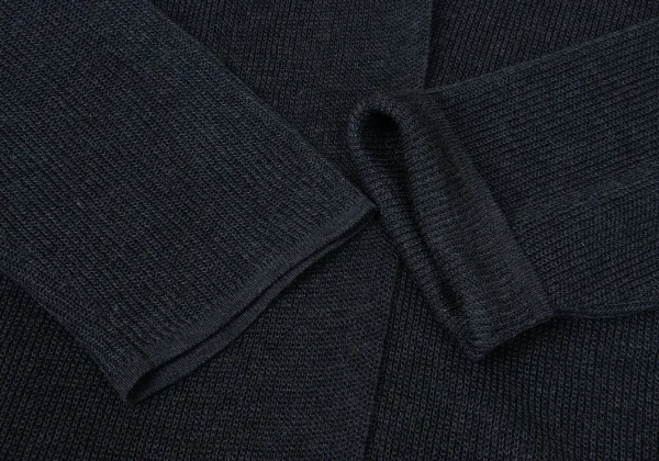 A.T ATSURO TAYAMA Rayon Poly Hooded Long Knit Cardigan K-170923_006