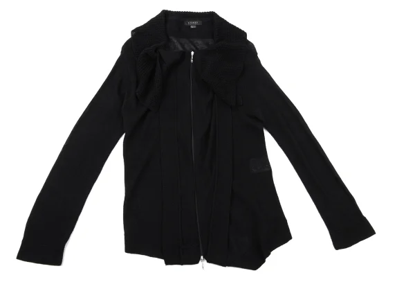 ATSURO TAYAMA Linen Cotton Double Zip Drape Knit K-170925_002