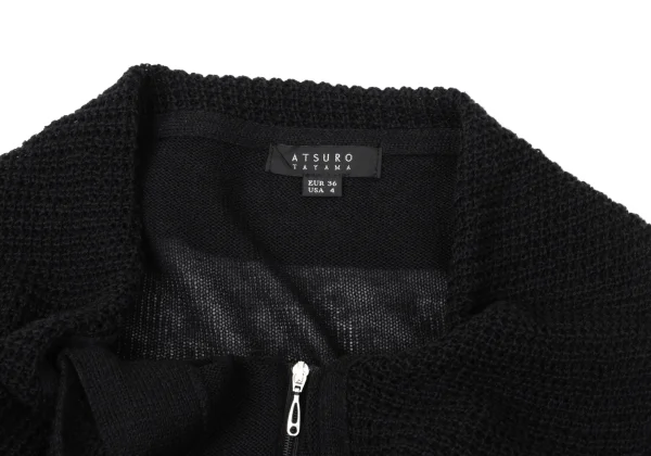 ATSURO TAYAMA Linen Cotton Double Zip Drape Knit K-170925_004