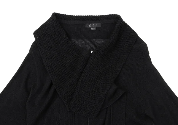 ATSURO TAYAMA Linen Cotton Double Zip Drape Knit K-170925_006