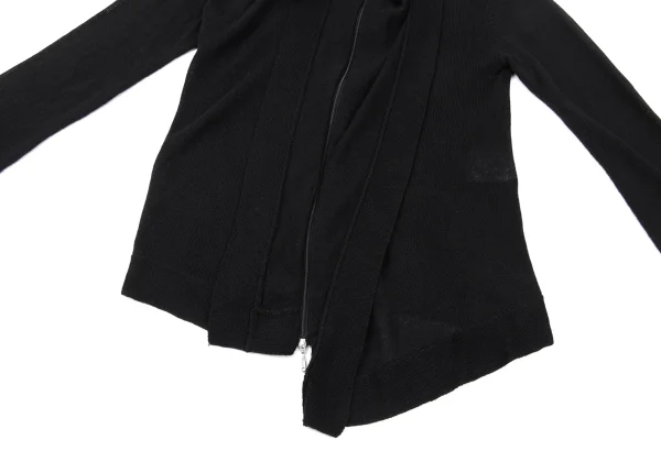 ATSURO TAYAMA Linen Cotton Double Zip Drape Knit K-170925_009
