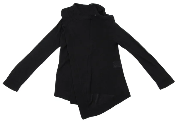 ATSURO TAYAMA Linen Cotton Double Zip Drape Knit K-170925_011