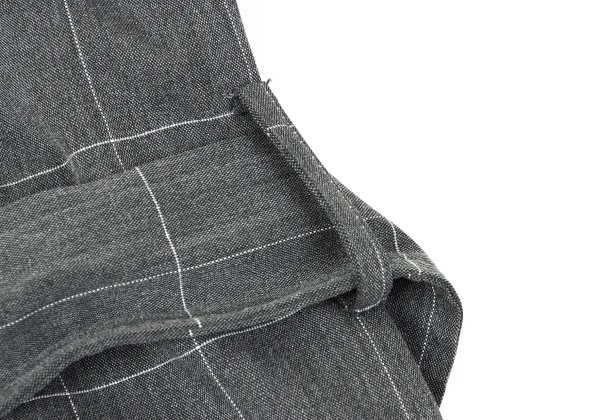 ATSURO TAYAMA Poly Rayon Vest Layered Grid check coat K-170926_016