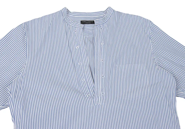 COMME des GARCONS HOMME PLUS Striped Pullover Band-collar Shirt K-170927_002