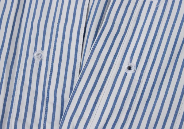 COMME des GARCONS HOMME PLUS Striped Pullover Band-collar Shirt K-170927_004