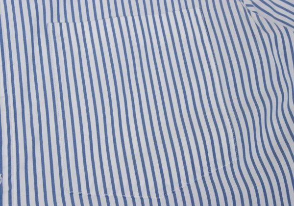 COMME des GARCONS HOMME PLUS Striped Pullover Band-collar Shirt K-170927_007
