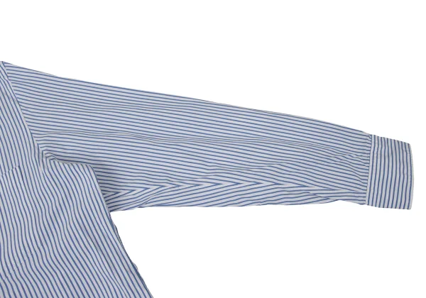 COMME des GARCONS HOMME PLUS Striped Pullover Band-collar Shirt K-170927_008