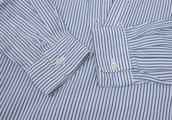 COMME des GARCONS HOMME PLUS Striped Pullover Band-collar Shirt K-170927_009