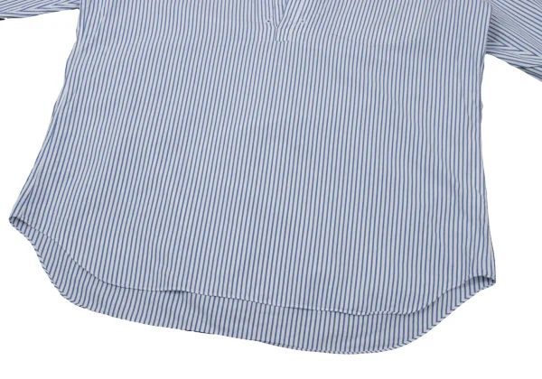 COMME des GARCONS HOMME PLUS Striped Pullover Band-collar Shirt K-170927_011