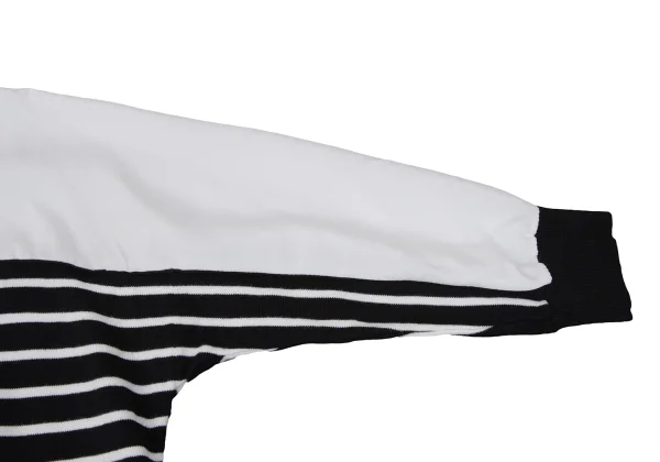 Calvin Klein Striped Knit Switching Dolman Blouse K-170930_006
