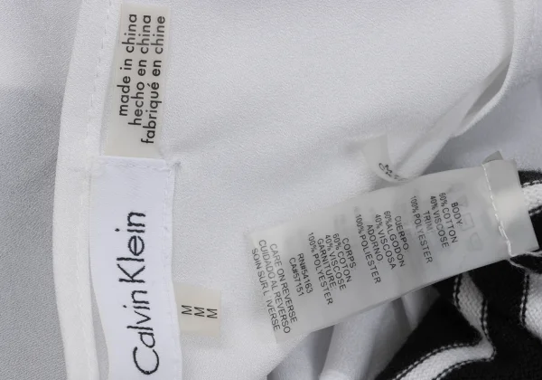 Calvin Klein Striped Knit Switching Dolman Blouse K-170930_015