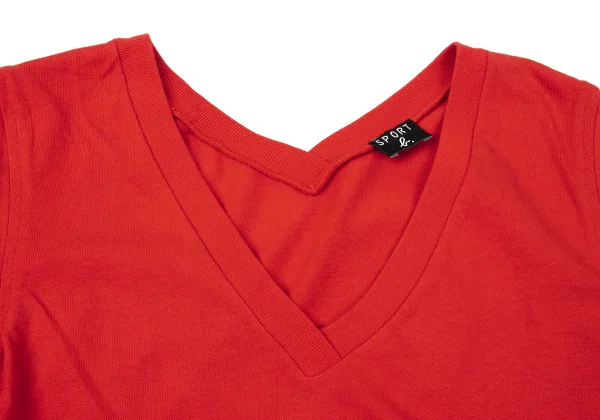 agnes b. SPORT Line Patch V-neck T-shirt K-170932_002