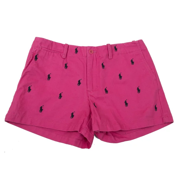 RALPH LAUREN SPORT Pony Embroidered Shorts Pink 6 K-170933_001