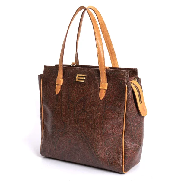 ETRO Paisley Hand Bag Brown  K-170934_001