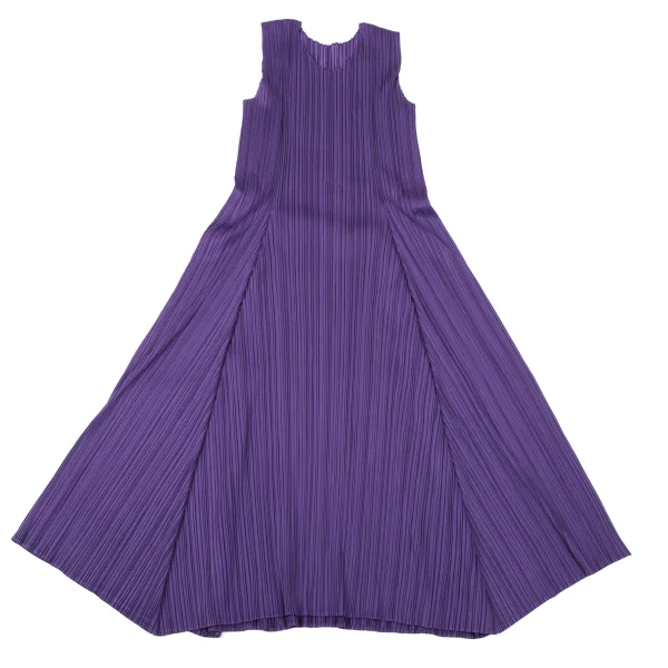 PLEATS PLEASE Pleats Drape Flare Sleeveless Dress K-170937_002