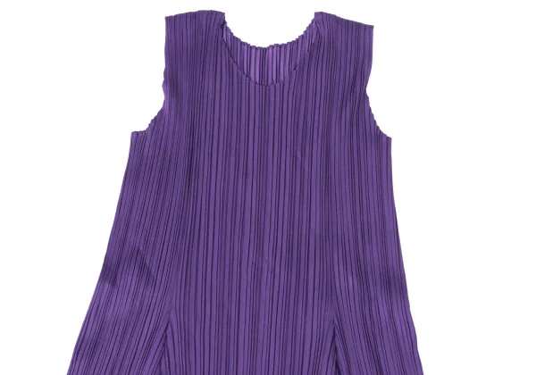 PLEATS PLEASE Pleats Drape Flare Sleeveless Dress K-170937_003