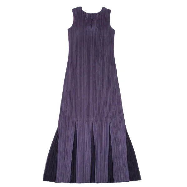 PLEATS PLEASE Hem Mesh Switching Sleeveless Dress K-170938_002