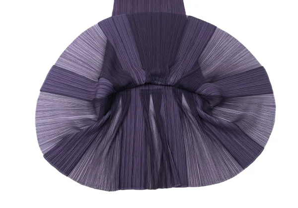 PLEATS PLEASE Hem Mesh Switching Sleeveless Dress K-170938_010