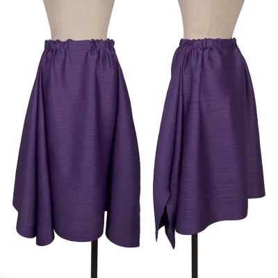 PLEATS PLEASE BOUNCE Horizontal Pleated Drape Skirt