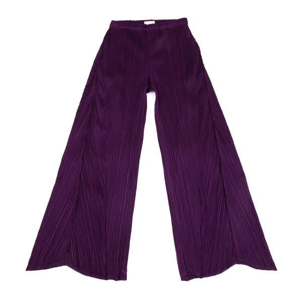 PLEATS PLEASE Switching Wide Pants Purple 2 K-170945_001